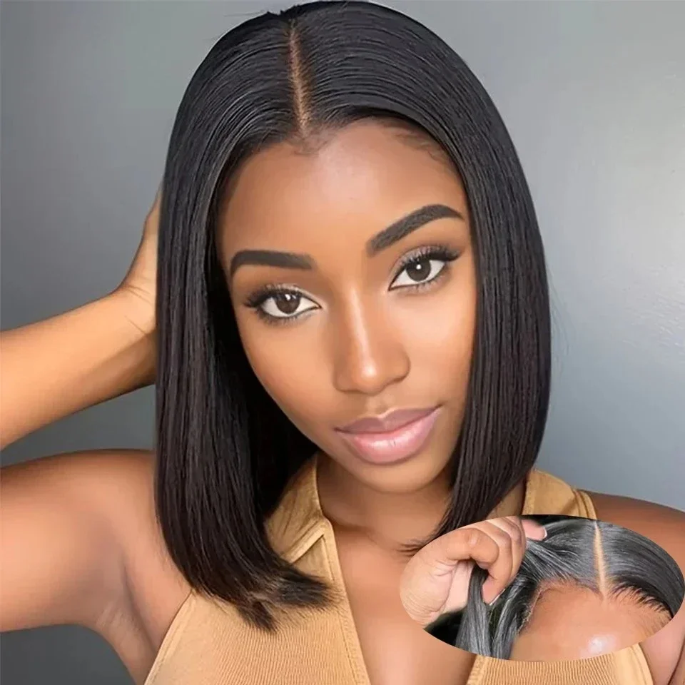Glueless Wear And Go Human Hair Wig - 2026 NIEUWE Bobpruik Frontale Kantpruiken voor