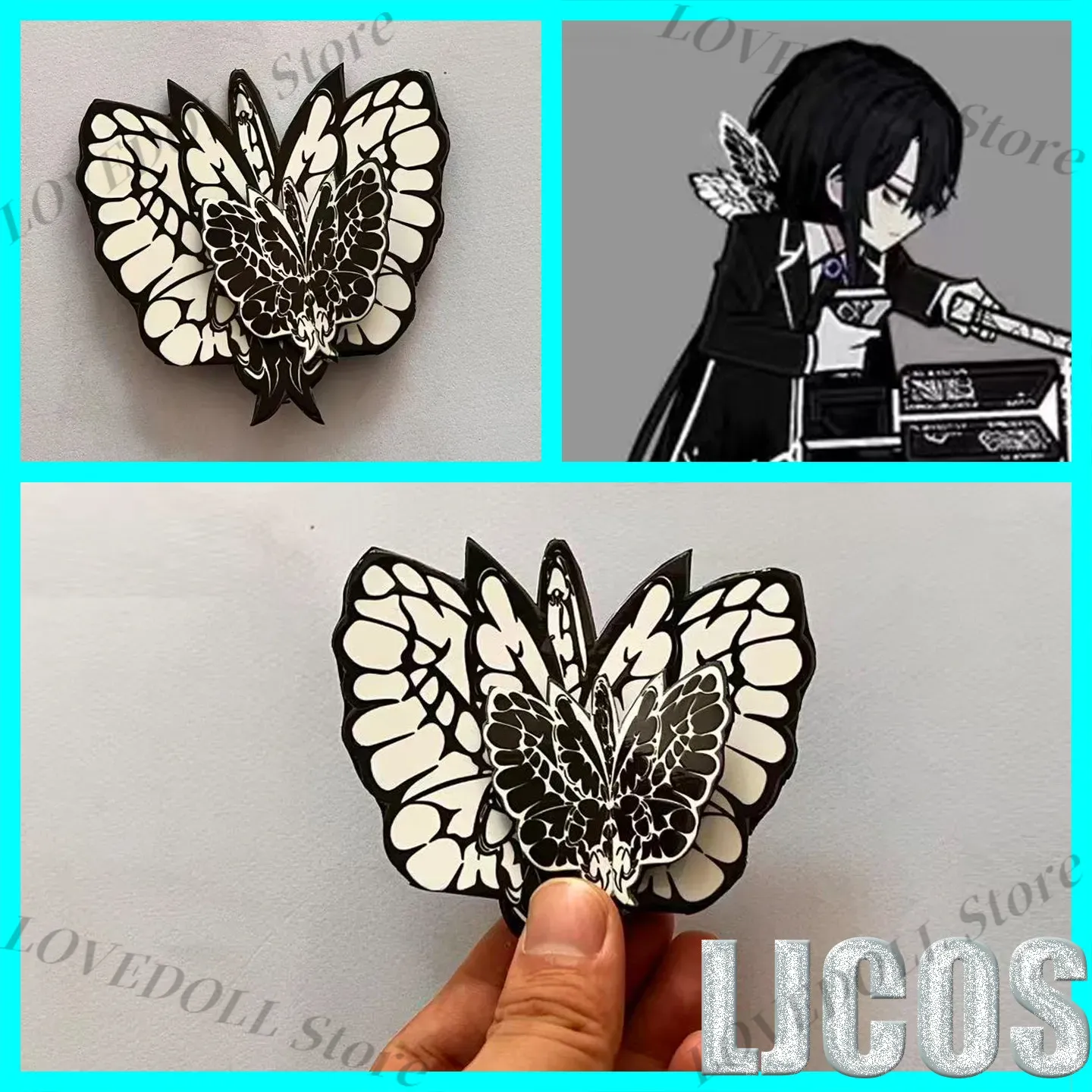 Hair Clips - Anime Limbus Company Yisang Vlinder Haaraccessoire