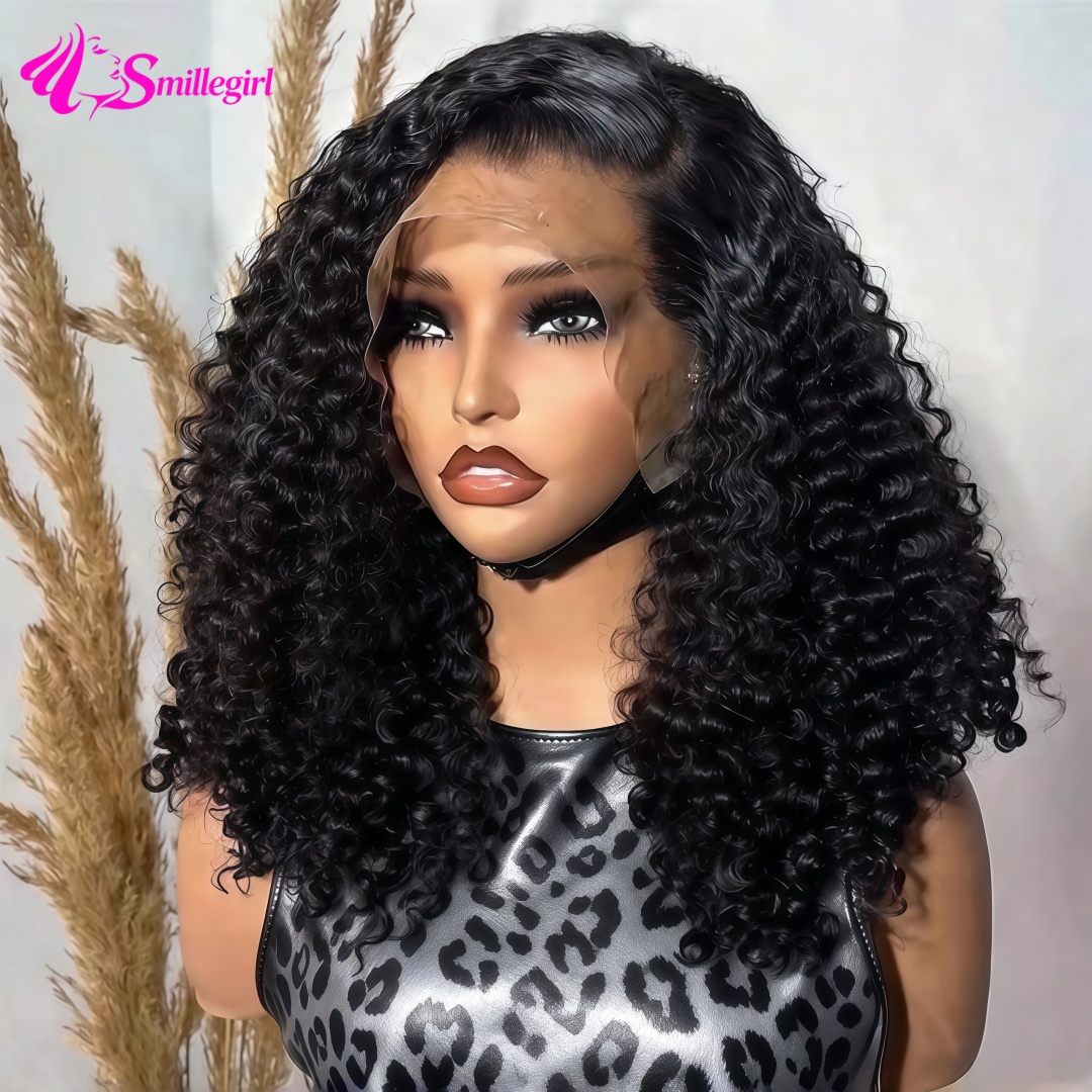Pre Parted 13X4 Lace Front Bob Wig - Krullende korte bob, 200% dichtheid, 13x6