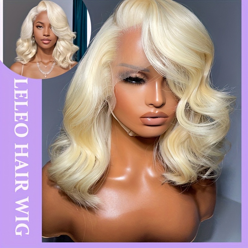 613 Blonde Body Wave Lace Front Wig - 613 Kantpruik van echt haar 13*4