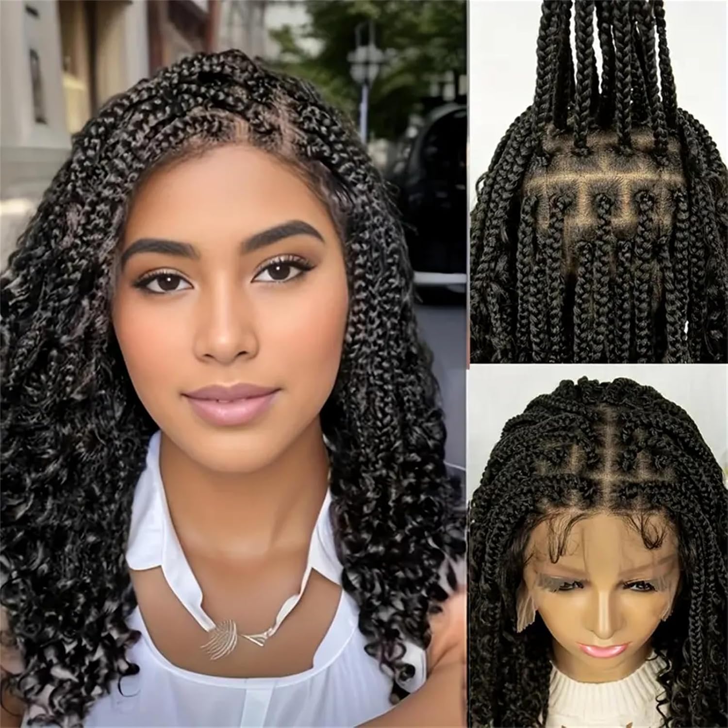 Synthetic Braided Wigs For Black Women - 14/16/18 inch korte knotloze box braided