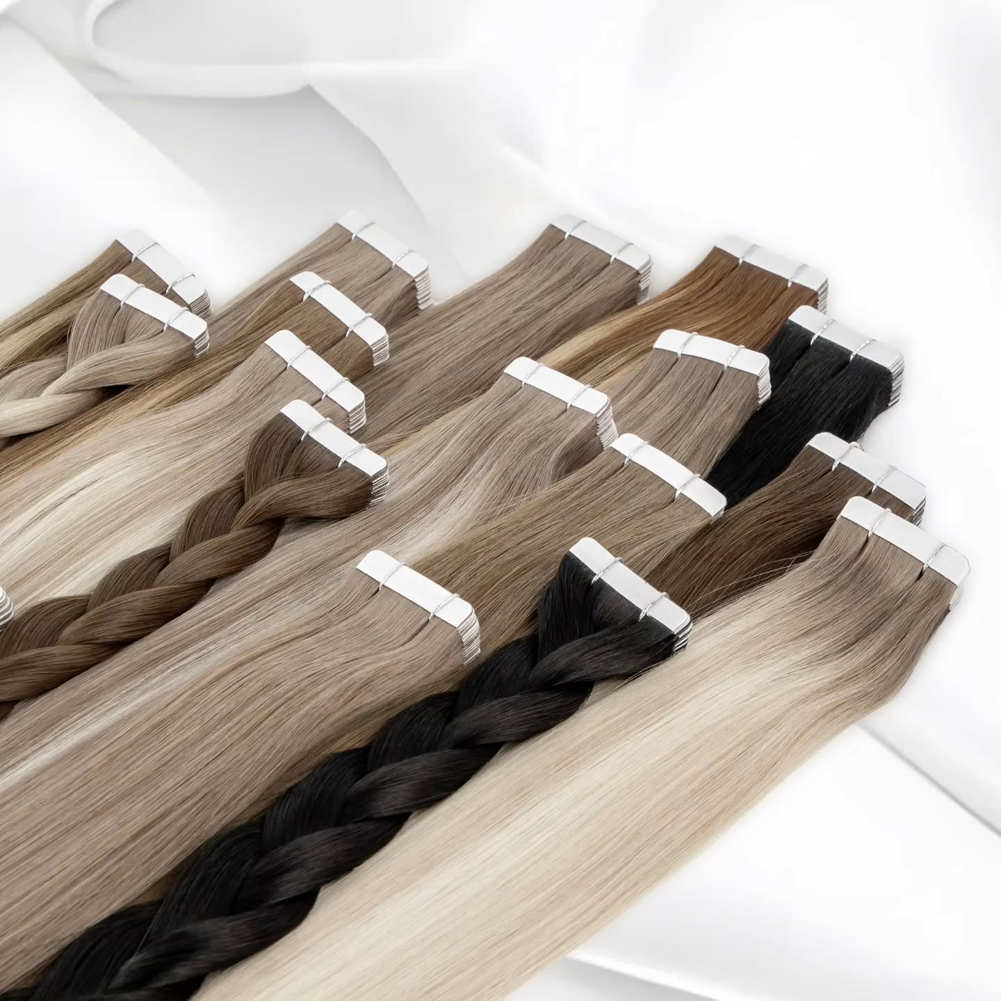 Invisible Tape In Extensions Real Hair - 100% Remy Echt Haar Rechte Tape-in