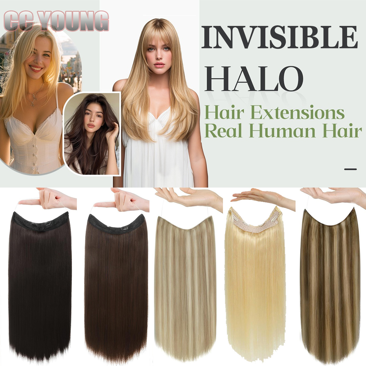 Onzichtbare Halo Haarverlengin - Seamless Clip In Hair Extensions Human Hair recensie en prijs