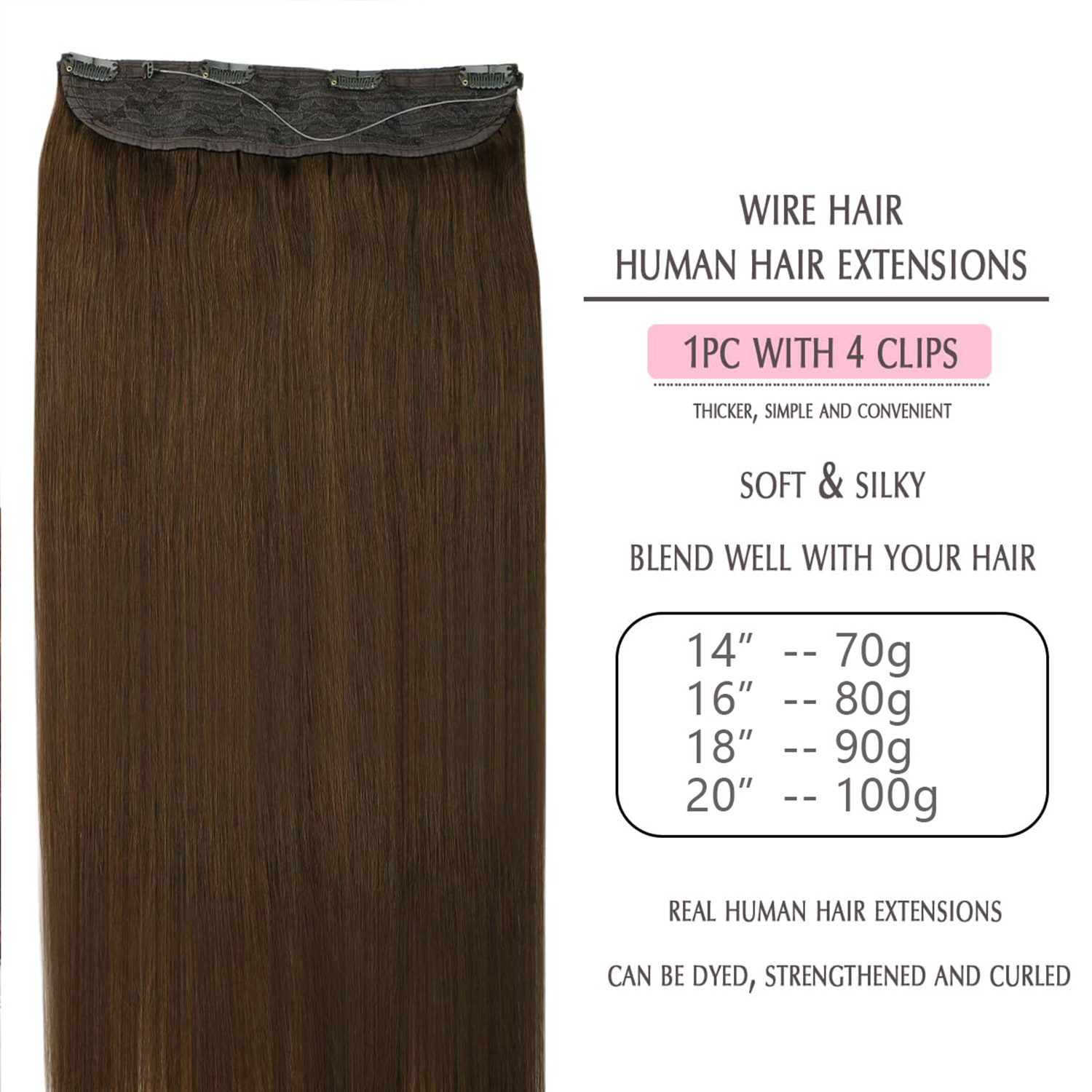 Onzichtbare Halo Haarverlengin - Seamless Clip In Hair Extensions Human Hair recensie en prijs