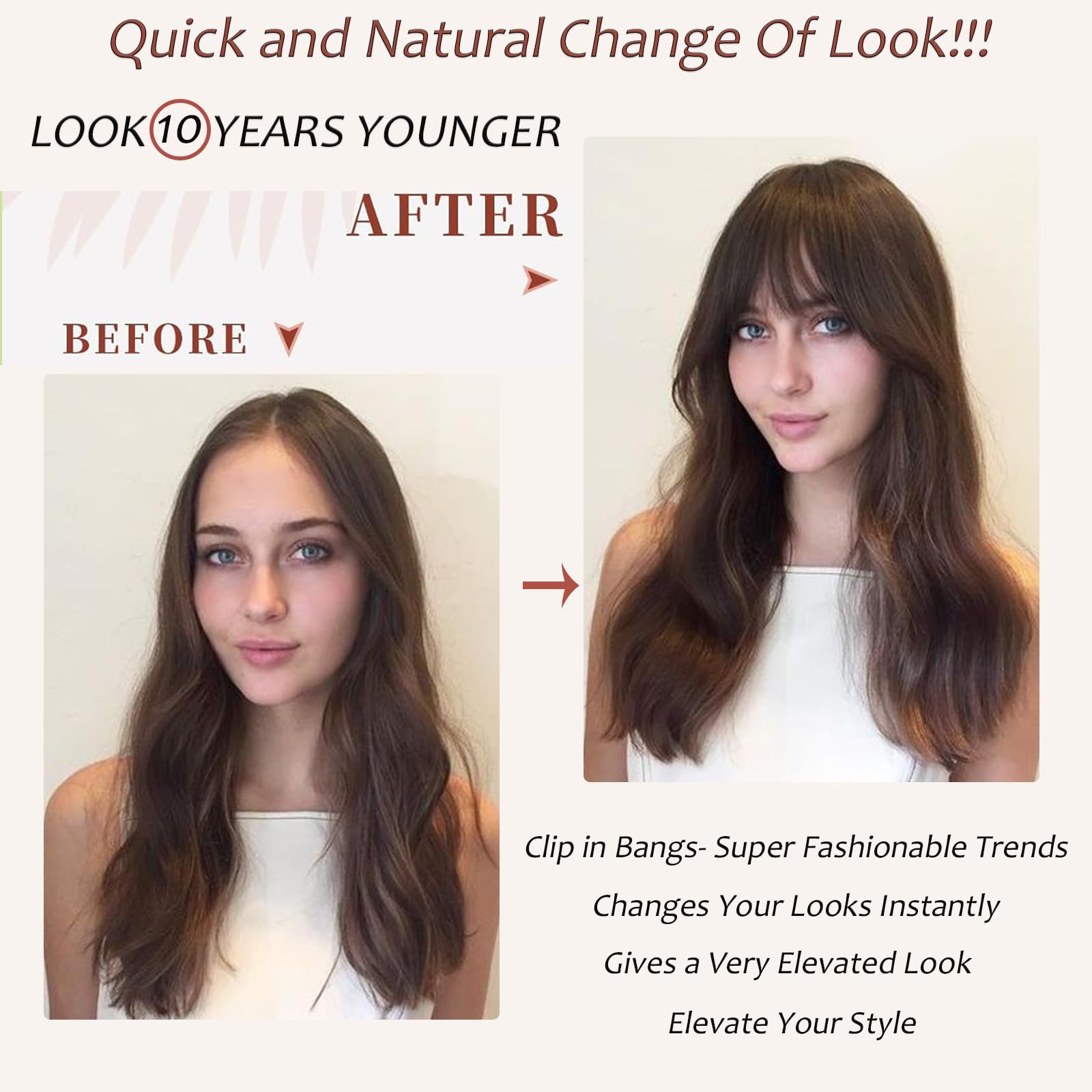 100% Echt haar Pony Clip-In Ex - Seamless Clip In Hair Extensions Human Hair recensie en prijs