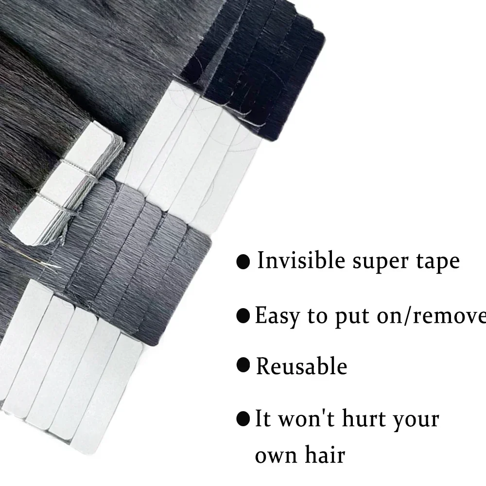 Haarverlengingen van 100% echt - Invisible Tape In Extensions Real Hair recensie en prijs