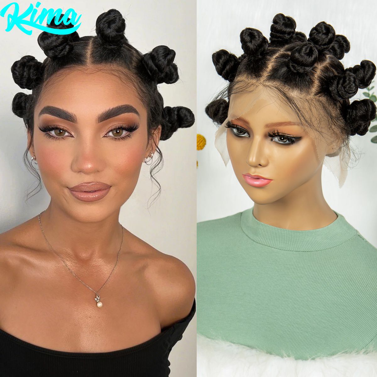 Volledige Kant Handgemaakte Ba - Synthetic Braided Wigs For Black Women recensie en prijs