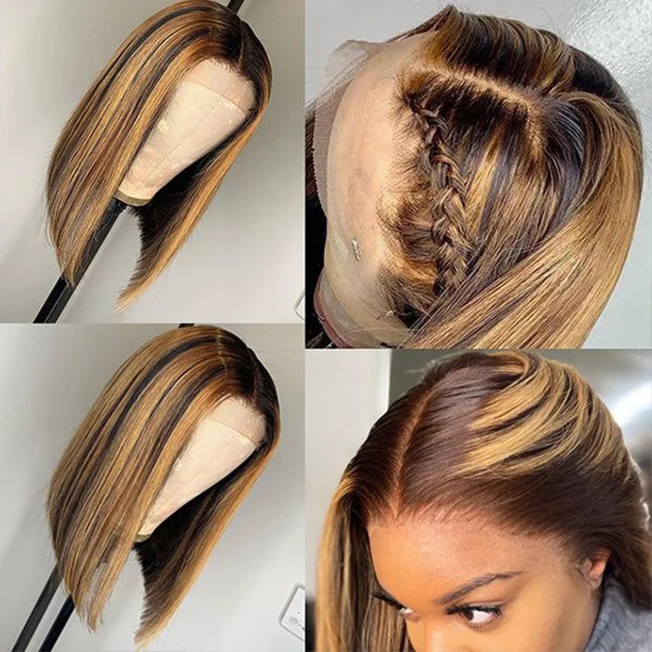 Highlight Blonde Pruik Korte L - Pre Parted 13X4 Lace Front Bob Wig recensie en prijs