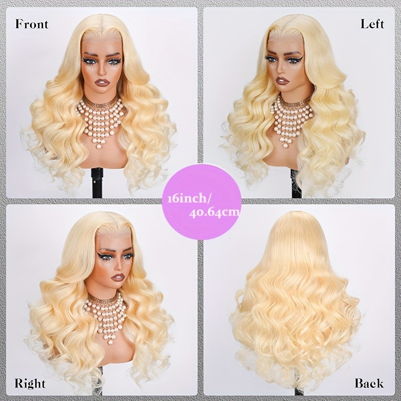 613 Kantpruik van echt haar 13 - 613 Blonde Body Wave Lace Front Wig recensie en prijs