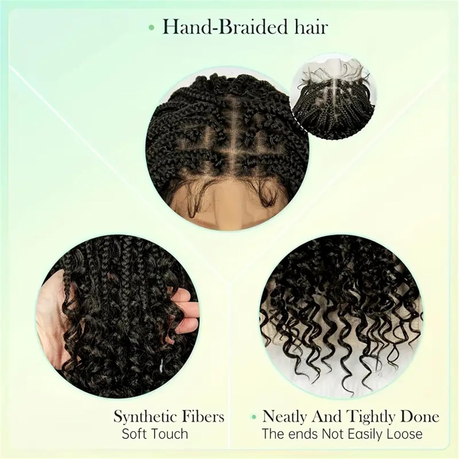 14/16/18 inch korte knotloze b - Synthetic Braided Wigs For Black Women recensie en prijs