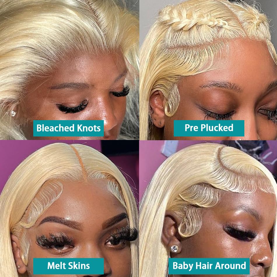 200% dichtheid, steil, zijdeza - 613 Blonde Body Wave Lace Front Wig recensie en prijs